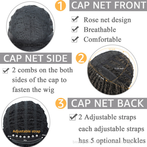 soft dread braids style natural color synthetic faux locs crochet braiding hair wig african short braided wigs for black women